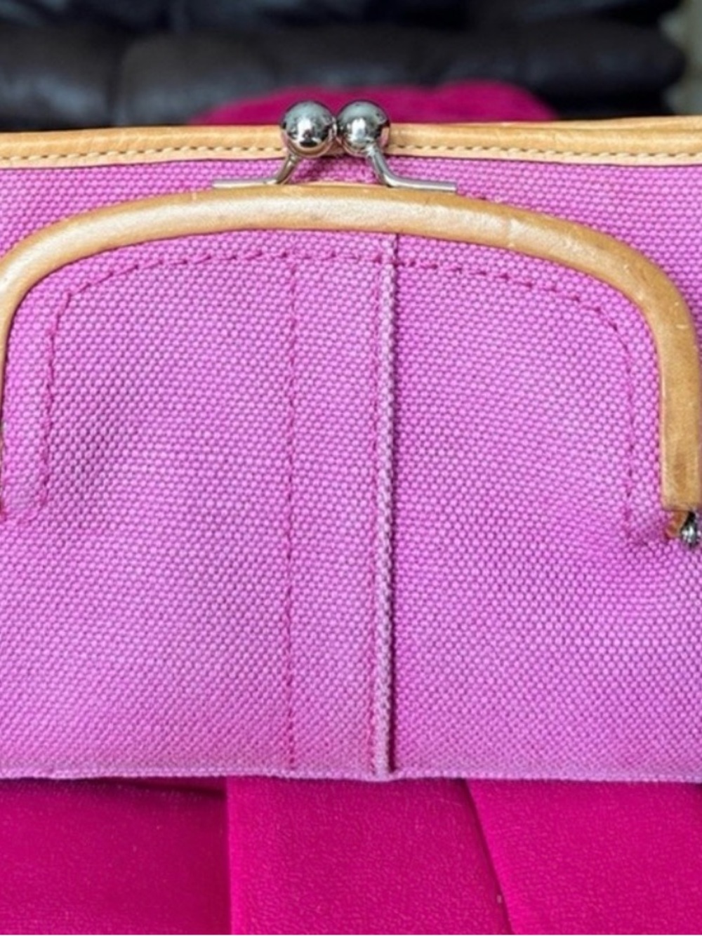Coach LIMITED EDITION/ RARE Hampton Archive Kisslock wristlet - Picture 2 of 8